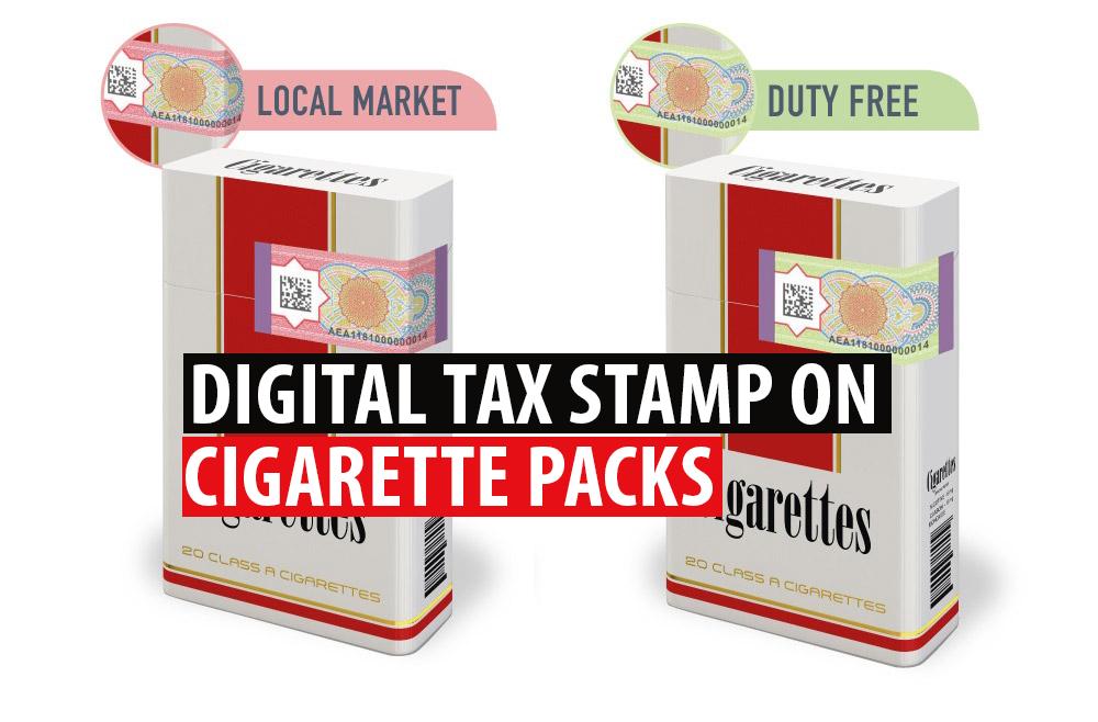 Prohibition of cigarette sale not having red digital TAX stamps across UAE